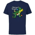 thumbnail image 1 of Disney PIXAR Toy Story Rex Merry & Bright - Short Sleeve Cotton T-Shirt for Adults - Customized-Navy, 1 of 5