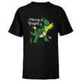 thumbnail image 1 of Disney PIXAR Toy Story Rex Merry & Bright - Short Sleeve T-Shirt for Kids - Customized-Black, 1 of 5
