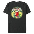 thumbnail image 1 of Disney PIXAR Toy Story Woody, Jessie, Buzz & Aliens Holiday - Short Sleeve Blended T-Shirt for Adults - Customized-Dark Heather, 1 of 5