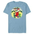 thumbnail image 1 of Disney PIXAR Toy Story Woody, Jessie, Buzz & Aliens Holiday - Short Sleeve Blended T-Shirt for Adults - Customized-Ocean Blue, 1 of 5