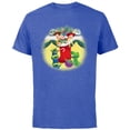 thumbnail image 1 of Disney PIXAR Toy Story Woody, Jessie, Buzz & Aliens Holiday - Short Sleeve Cotton T-Shirt for Adults - Customized-Royal Heather, 1 of 5