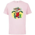 thumbnail image 1 of Disney PIXAR Toy Story Woody, Jessie, Buzz & Aliens Holiday - Short Sleeve Cotton T-Shirt for Adults - Customized-Soft Pink, 1 of 5