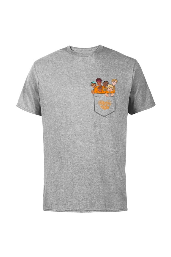 Disney PIXAR Turning Red 4-Town Pocket - Short Sleeve Cotton T-Shirt for Adults - Customized-Athletic Heather