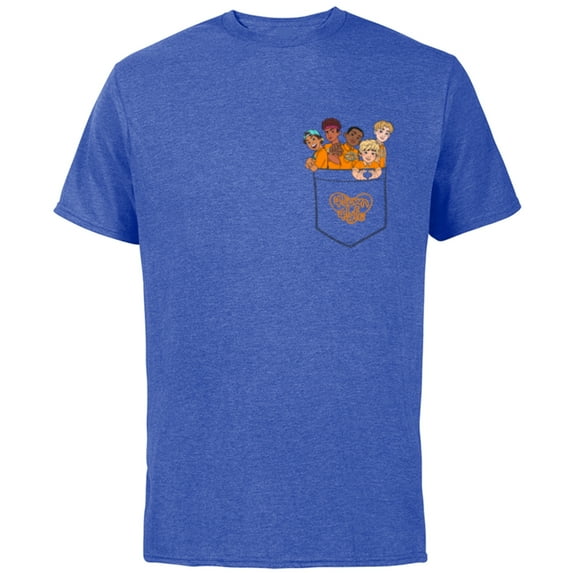 Disney PIXAR Turning Red 4-Town Pocket - Short Sleeve Cotton T-Shirt for Adults - Customized-Royal Heather