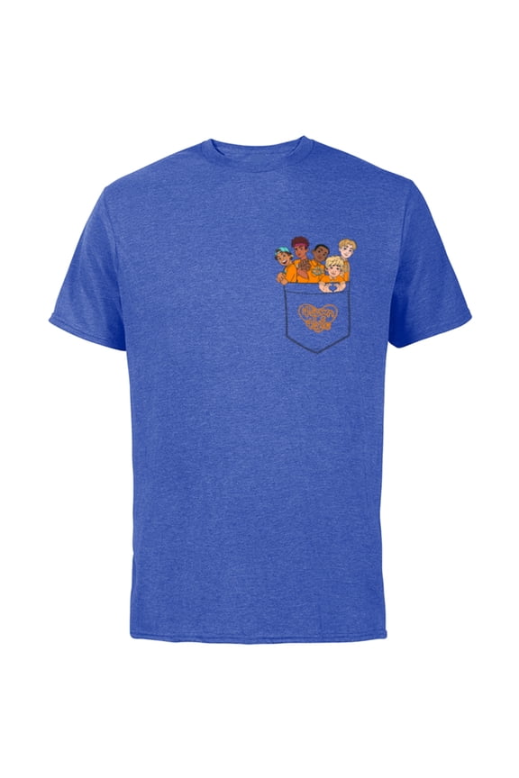 Disney PIXAR Turning Red 4-Town Pocket - Short Sleeve Cotton T-Shirt for Adults - Customized-Royal Heather