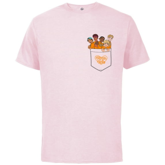 Disney PIXAR Turning Red 4-Town Pocket - Short Sleeve Cotton T-Shirt for Adults - Customized-Soft Pink