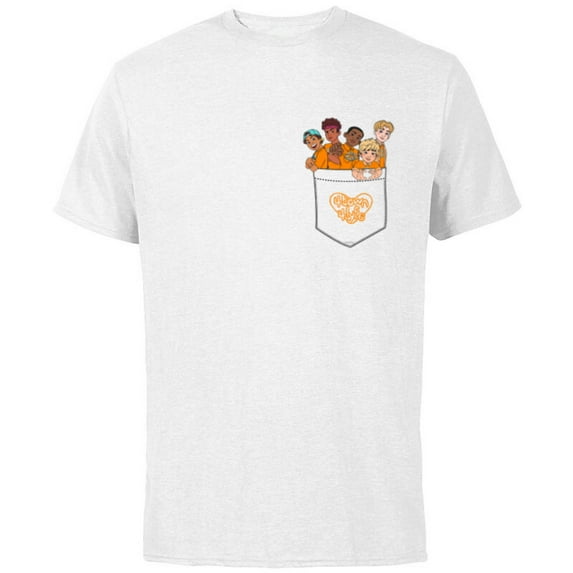 Disney PIXAR Turning Red 4-Town Pocket - Short Sleeve Cotton T-Shirt for Adults - Customized-White
