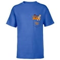 thumbnail image 1 of Disney PIXAR Turning Red 4-Town Pocket - Short Sleeve T-Shirt for Kids - Customized-Royal, 1 of 5