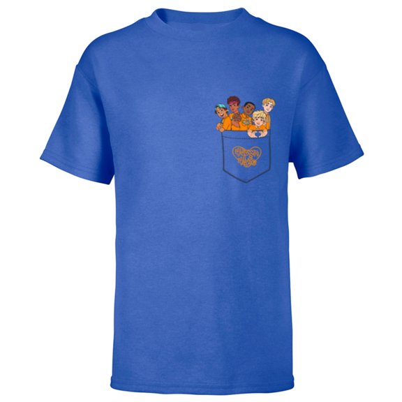Disney PIXAR Turning Red 4-Town Pocket - Short Sleeve T-Shirt for Kids - Customized-Royal