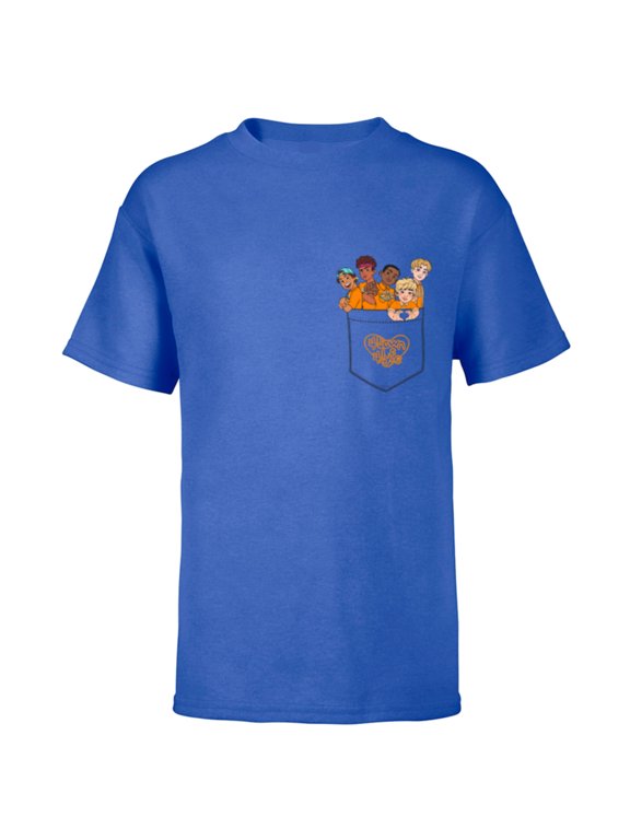 Disney PIXAR Turning Red 4-Town Pocket - Short Sleeve T-Shirt for Kids - Customized-Royal