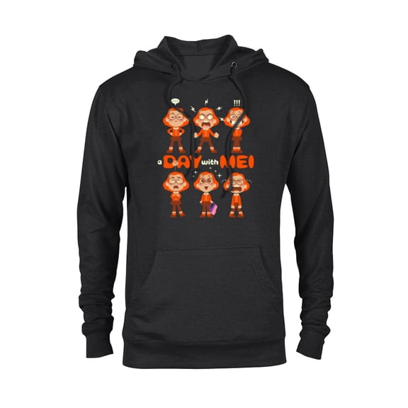 Disney PIXAR Turning Red Mei Lee Growing Pains - Pullover Hoodie for Adults - Customized-Black