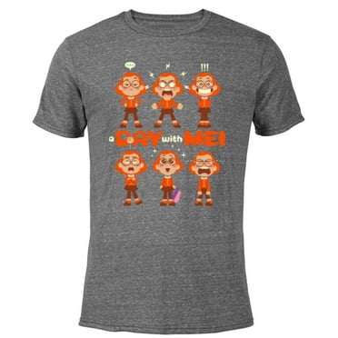 Disney PIXAR Turning Red Mei Lee Growing Pains - Short Sleeve Blended T-Shirt for Adults - Customized-Dark Heather