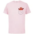 thumbnail image 1 of Disney PIXAR Turning Red Mei Lee Pocket - Short Sleeve Cotton T-Shirt for Adults - Customized-Soft Pink, 1 of 5
