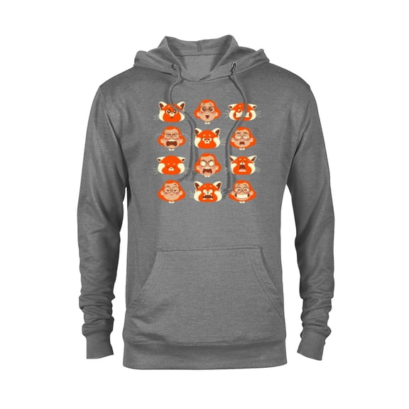 Disney PIXAR Turning Red Mei Red Panda Growing Pains - Pullover Hoodie for Adults - Customized-Athletic Heather