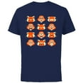 thumbnail image 1 of Disney PIXAR Turning Red Mei Red Panda Growing Pains - Short Sleeve Cotton T-Shirt for Adults - Customized-Athletic Navy, 1 of 5