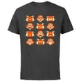 thumbnail image 1 of Disney PIXAR Turning Red Mei Red Panda Growing Pains - Short Sleeve Cotton T-Shirt for Adults - Customized-Charcoal Heather, 1 of 5