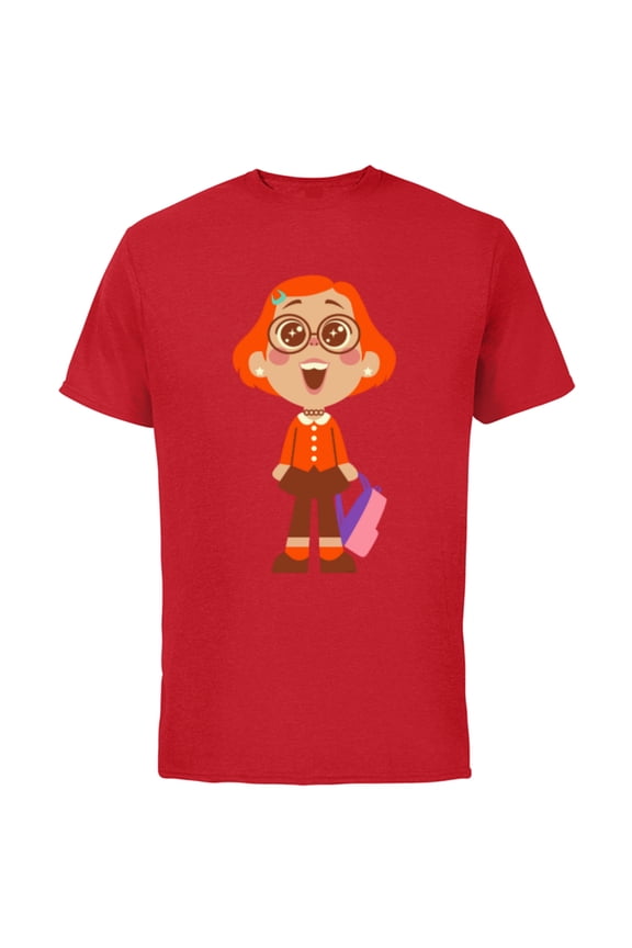 Disney PIXAR Turning Red Meilin Lee - Short Sleeve Cotton T-Shirt for Adults - Customized-Red