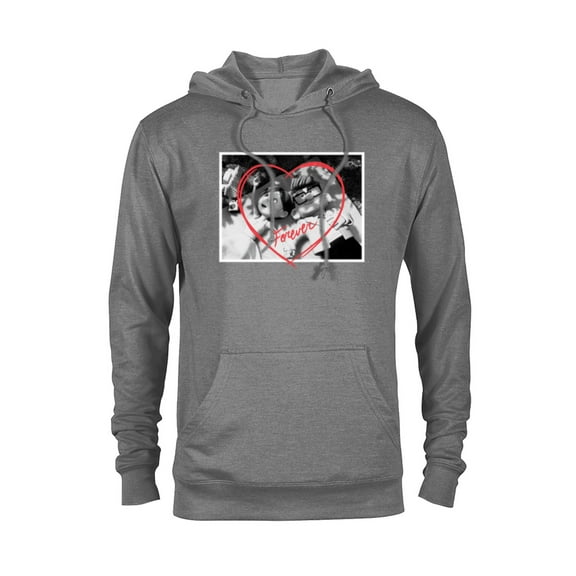 Disney PIXAR UP Carl and Ellie Forever Heart - Pullover Hoodie for Adults - Customized-Athletic Heather