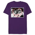 thumbnail image 1 of Disney PIXAR UP Carl and Ellie Forever Heart - Short Sleeve Blended T-Shirt for Adults - Customized-Purple, 1 of 5
