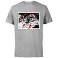 thumbnail image 1 of Disney PIXAR UP Carl and Ellie Forever Heart - Short Sleeve Cotton T-Shirt for Adults - Customized-Athletic Heather, 1 of 5