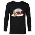thumbnail image 1 of Disney PIXAR Up Carl, Russell & Dug Holiday Sleigh Ride - Long Sleeve T-Shirt for Men - Customized-Black, 1 of 5