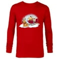 thumbnail image 1 of Disney PIXAR Up Carl, Russell & Dug Holiday Sleigh Ride - Long Sleeve T-Shirt for Men - Customized-New Red, 1 of 5