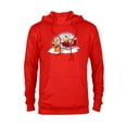 thumbnail image 1 of Disney PIXAR Up Carl, Russell & Dug Holiday Sleigh Ride - Pullover Hoodie for Adults - Customized-Red, 1 of 5