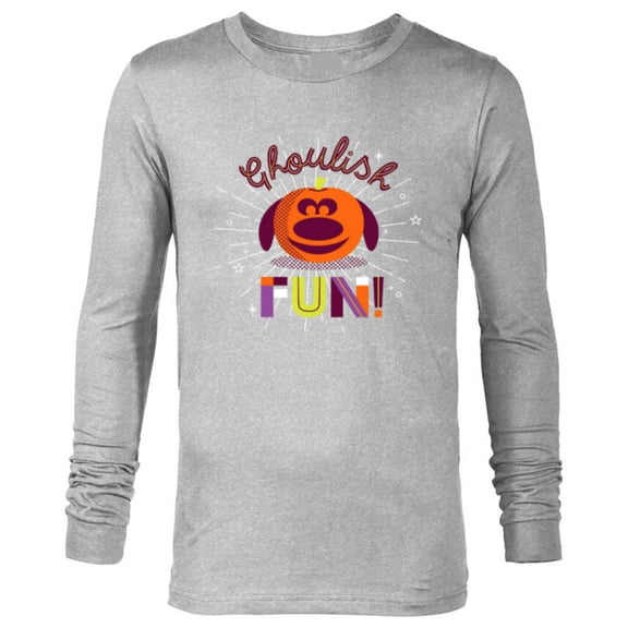 Disney PIXAR Up Dug Halloween Ghoulish Fun - Long Sleeve T-Shirt for Men - Customized-Athletic Heather