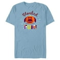 thumbnail image 1 of Disney PIXAR Up Dug Halloween Ghoulish Fun - Short Sleeve Blended T-Shirt for Adults - Customized-Celadon Snow Heather, 1 of 5