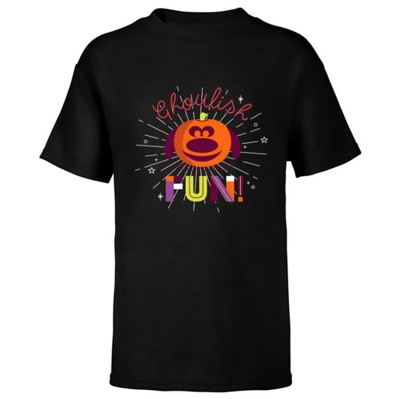 Disney PIXAR Up Dug Halloween Ghoulish Fun - Short Sleeve T-Shirt for Kids - Customized-Black