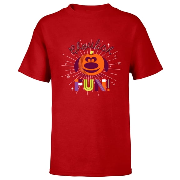 Disney PIXAR Up Dug Halloween Ghoulish Fun - Short Sleeve T-Shirt for Kids - Customized-Red