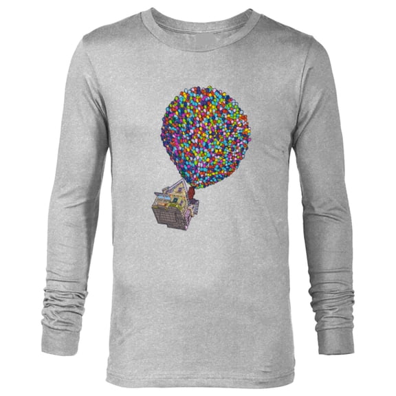 Disney PIXAR Up House Holiday - Long Sleeve T-Shirt for Men - Customized-Athletic Heather