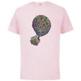 thumbnail image 1 of Disney PIXAR Up House Holiday - Short Sleeve Cotton T-Shirt for Adults - Customized-Soft Pink, 1 of 5