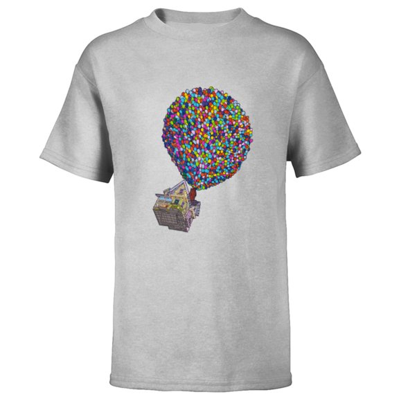 Disney PIXAR Up House Holiday - Short Sleeve T-Shirt for Kids - Customized-Athletic Heather