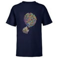 thumbnail image 1 of Disney PIXAR Up House Holiday - Short Sleeve T-Shirt for Kids - Customized-Navy, 1 of 5