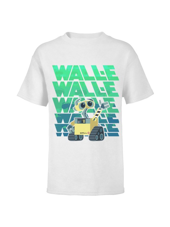 Disney PIXAR Wall-E Robot T-Shirt - Short Sleeve T-Shirt for Kids - Customized-White
