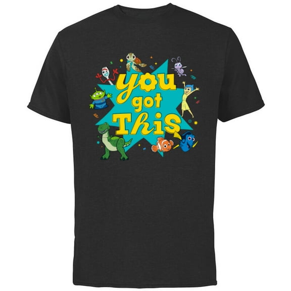 Disney PIXAR You Got This Feelin’ Good - Short Sleeve Cotton T-Shirt for Adults - Customized-Black