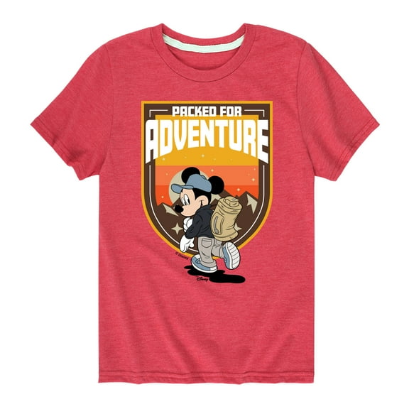 Disney - Packed For Adventure - Toddler & Youth Short Sleeve Graphic T-Shirt