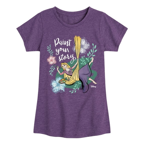 Disney - Paint Your Story - Toddler & Youth Girls Short Sleeve Graphic T-Shirt