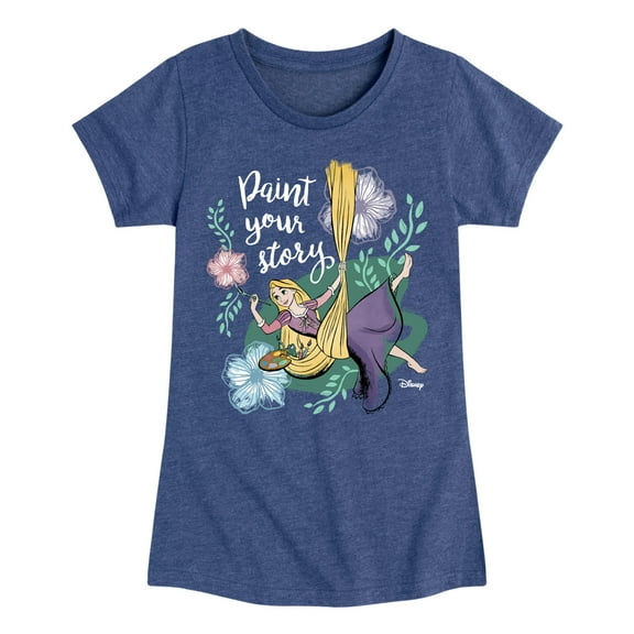 Disney - Paint Your Story  - Toddler & Youth Girls Short Sleeve Graphic T-Shirt