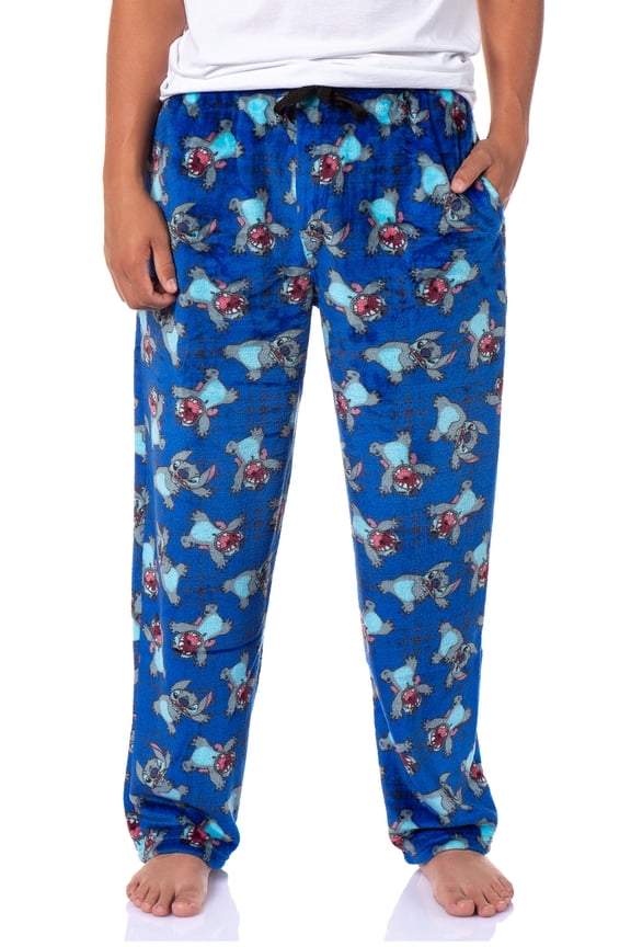 Disney Pajamas Stitch Scaring Poses Pajama Pants Men's All-Over Print Lounge Sleepwear