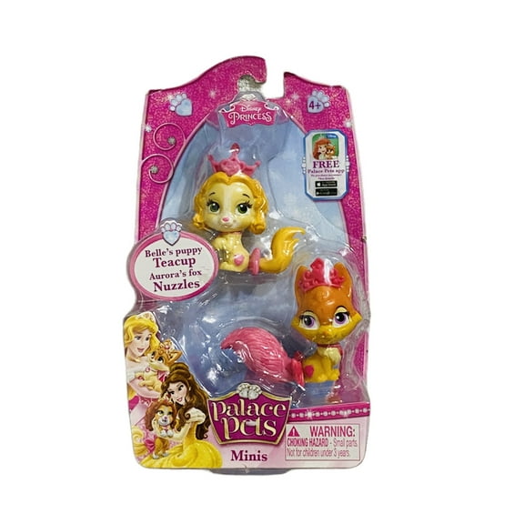 Disney Palace Pets Minis Belle's Puppy Teacup and Aurora's Fox Nuzzles