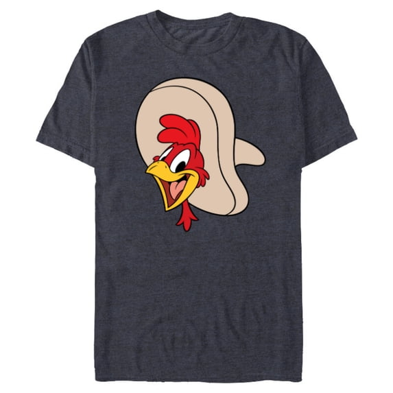 Disney Panchito Three Caballeros Trip Matching Big Face - Short Sleeve Blended T-Shirt for Adults - Customized-Navy Heather