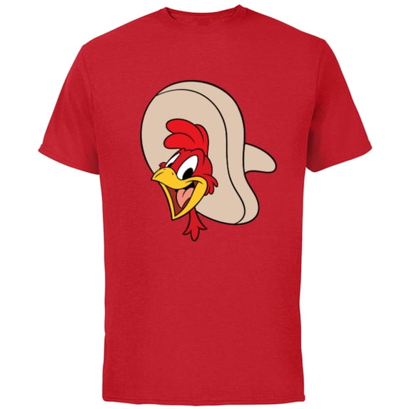 Disney Panchito Three Caballeros Trip Matching Big Face - Short Sleeve Cotton T-Shirt for Adults - Customized-Red