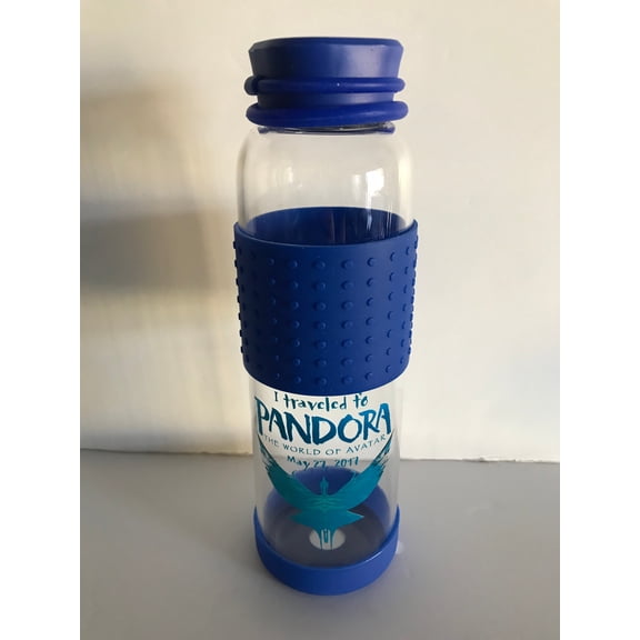 Disney Pandora the World of Avatar Opening Day Glass Water Bottle New with Box
