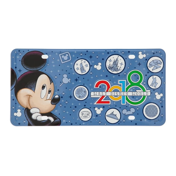 Disney Parks 2018 Walt Disney World Mickey License Plate New