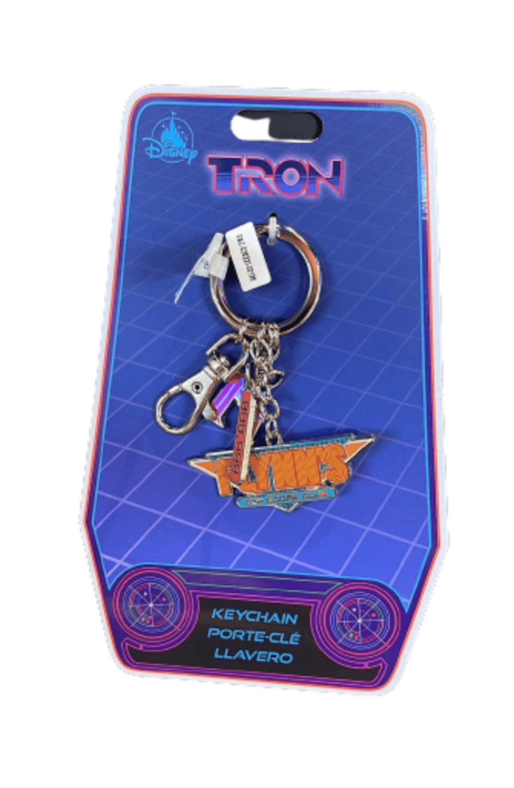 Flynn Rider Key Chain Disney Parks 2023 Tron Lightcycle Run Flynns Arcade Top Score Keychain ...