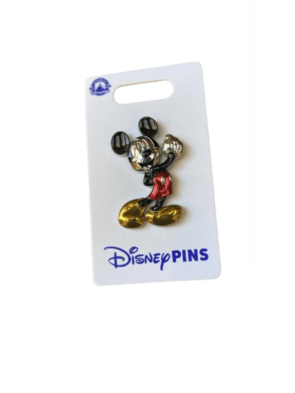 Parks 2024 Mickey Sculpted Metallic 3D Pin New with Card
