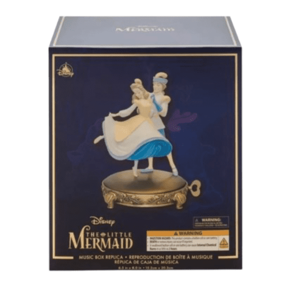 Disney Parks 2024 The Little Mermaid D23 Ariel Music Box Figurine New with Box
