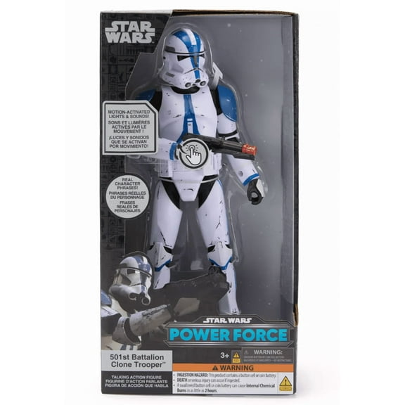 Disney Parks 501st Battalion Clone Trooper Talking Action Figure Star Wars New